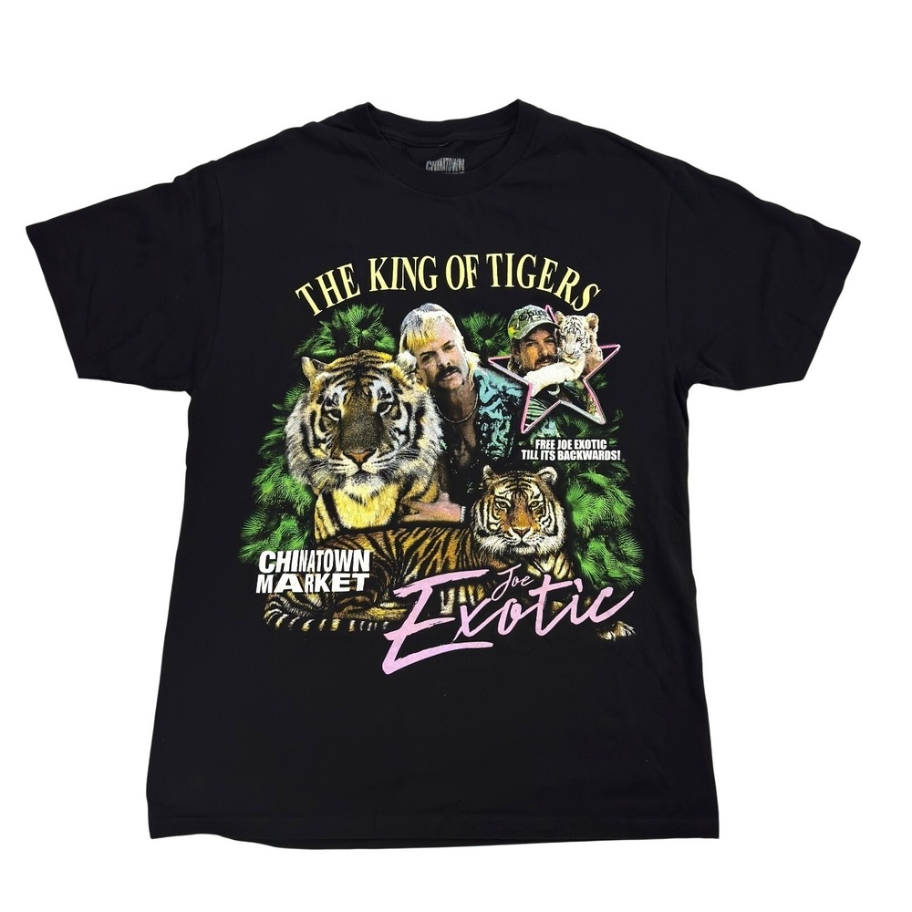 Chinatown Market T-Shirt Mens Size L‎ Tiger King Joe Exotic Netflix Graphic Tee